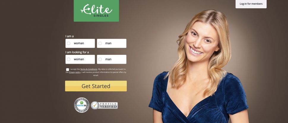 elite singles landing page