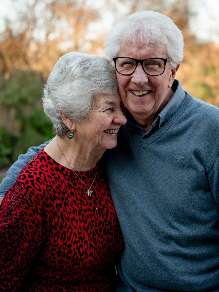 couple smiling after having an argument